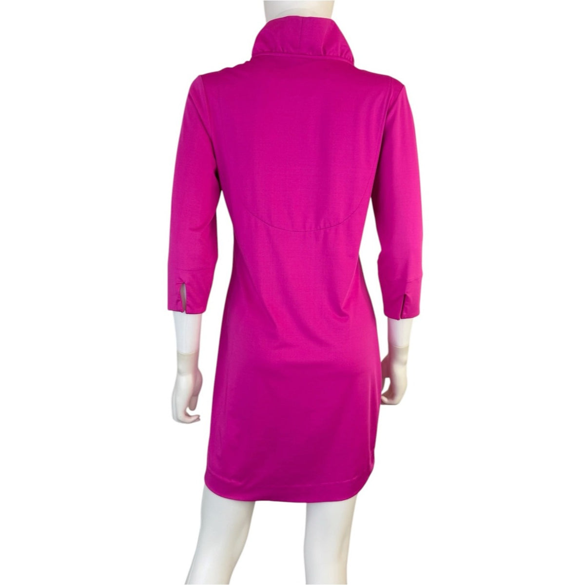 Gretchen Scott Pink Ruffneck Jersey Shift Dress Size XS