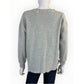 AMO Gray Distressed French Terry Sweatshirt Size S