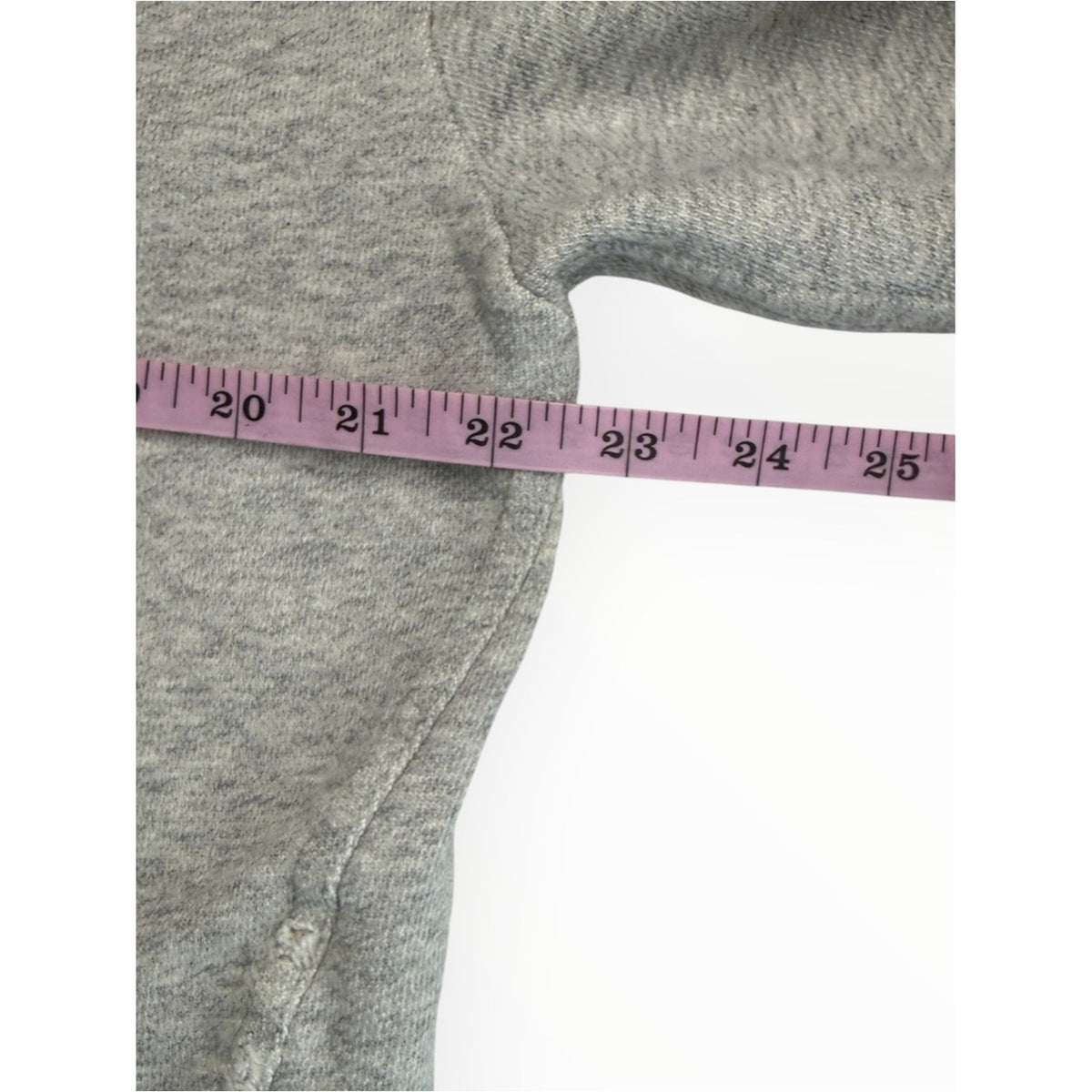 AMO Gray Distressed French Terry Sweatshirt Size S