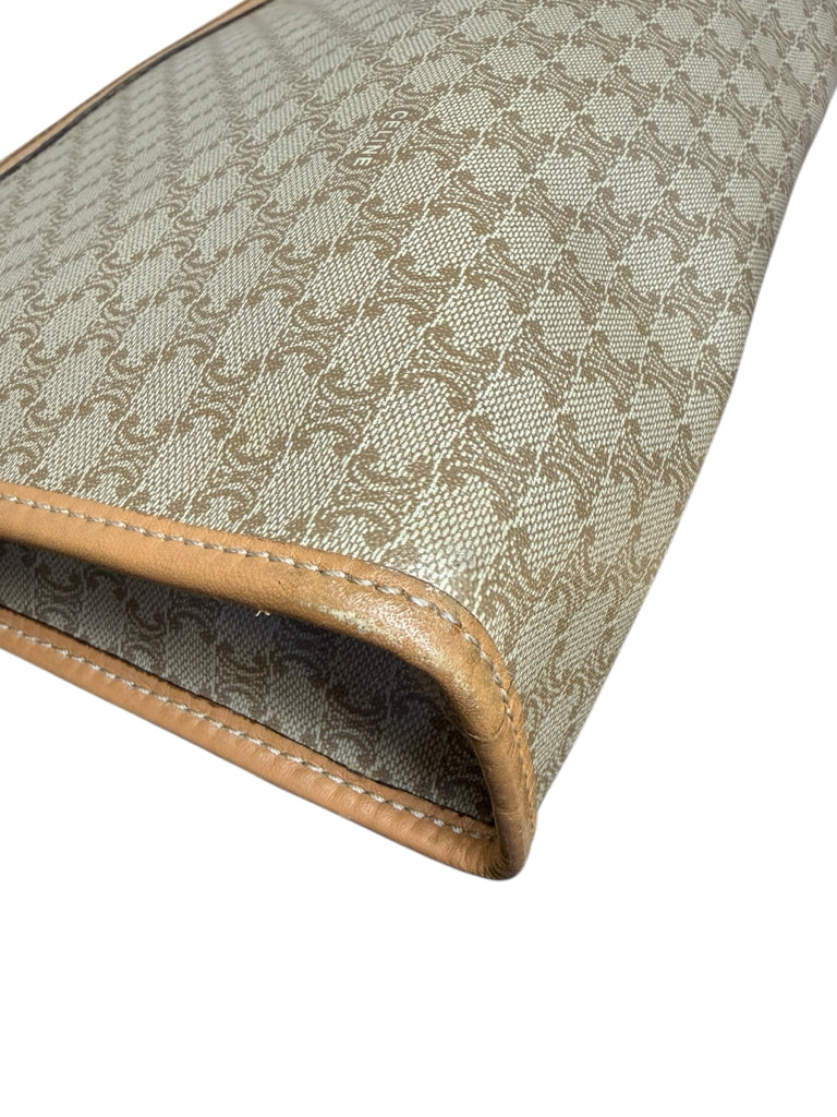 CELINE Vintage Beige Macadam Clutch