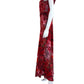 Robert Graham Red Floral Maxi Dress Size 12