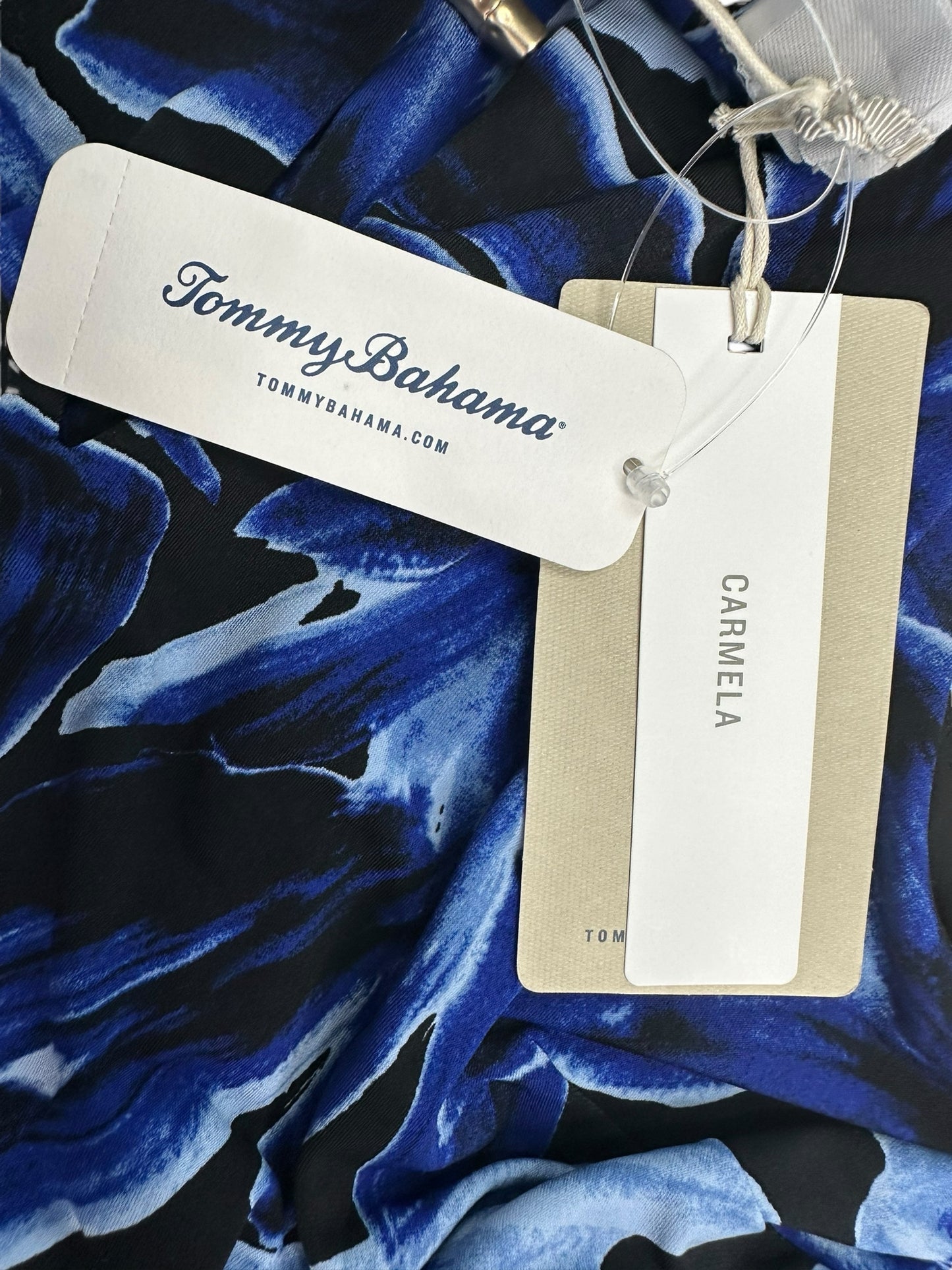 Tommy Bahama NWT Blue Jasmina Bravo Blooms Shift Dress Size M