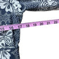 boden Blue Floral Trench Coat Size 10
