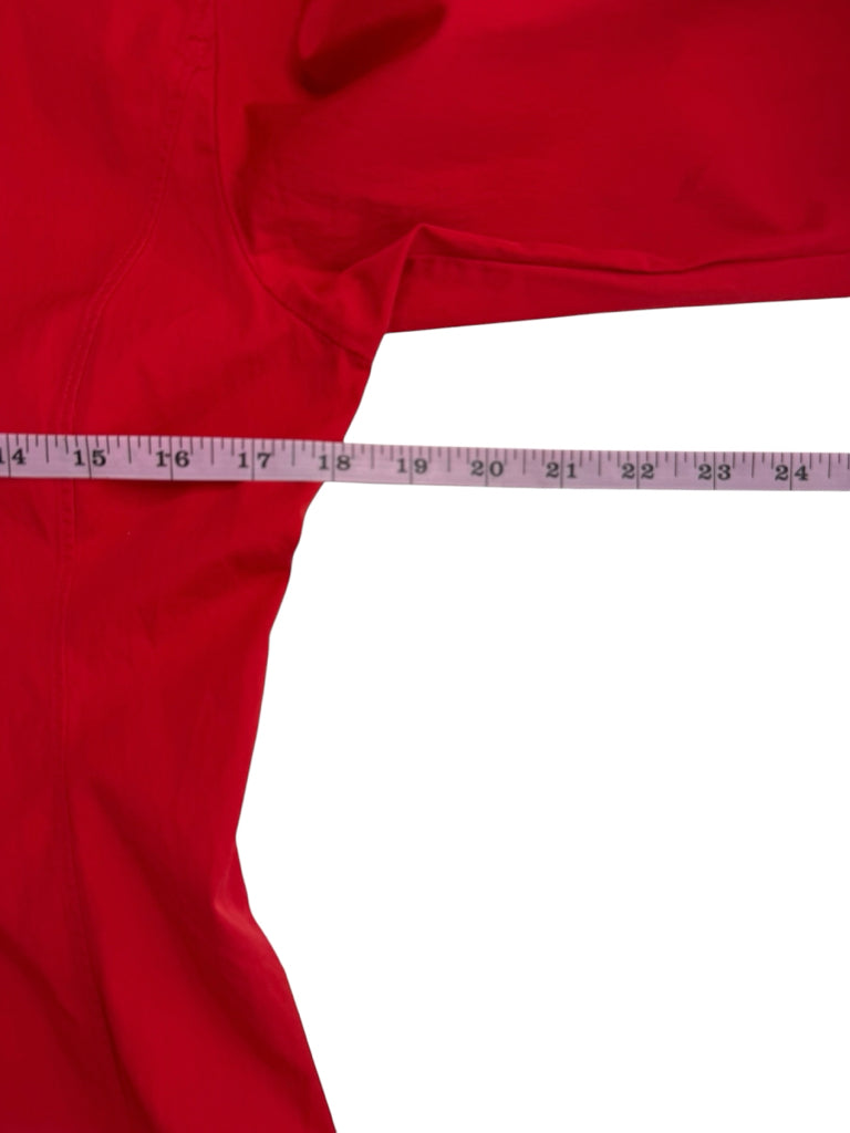 Theory Red T-Shirt Button-Down Mini Dress Size 6