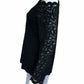 Chicos NWT Black Lace Blouse Size M