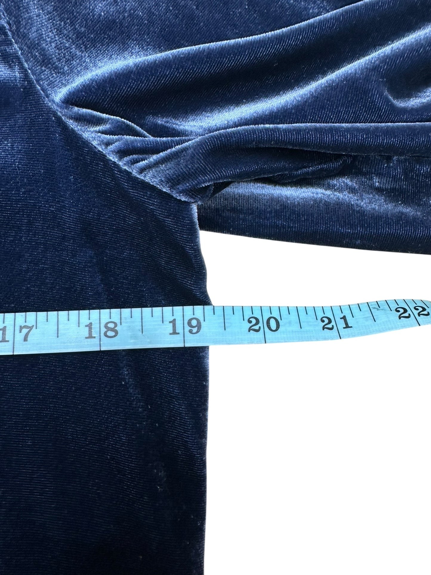 FAHERTY Blue Velvet Button-Down Shirt Size XS