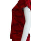 Rag & Bone NWT Red Camo Knit Top Size M