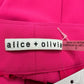 alice & olivia Hot Pink Dylan High Waisted Leg Pants Size 6