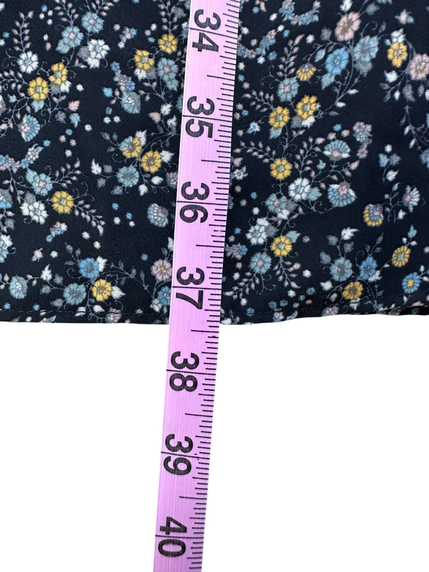 MAX STUDIO Black Floral Casual Dress Size XL