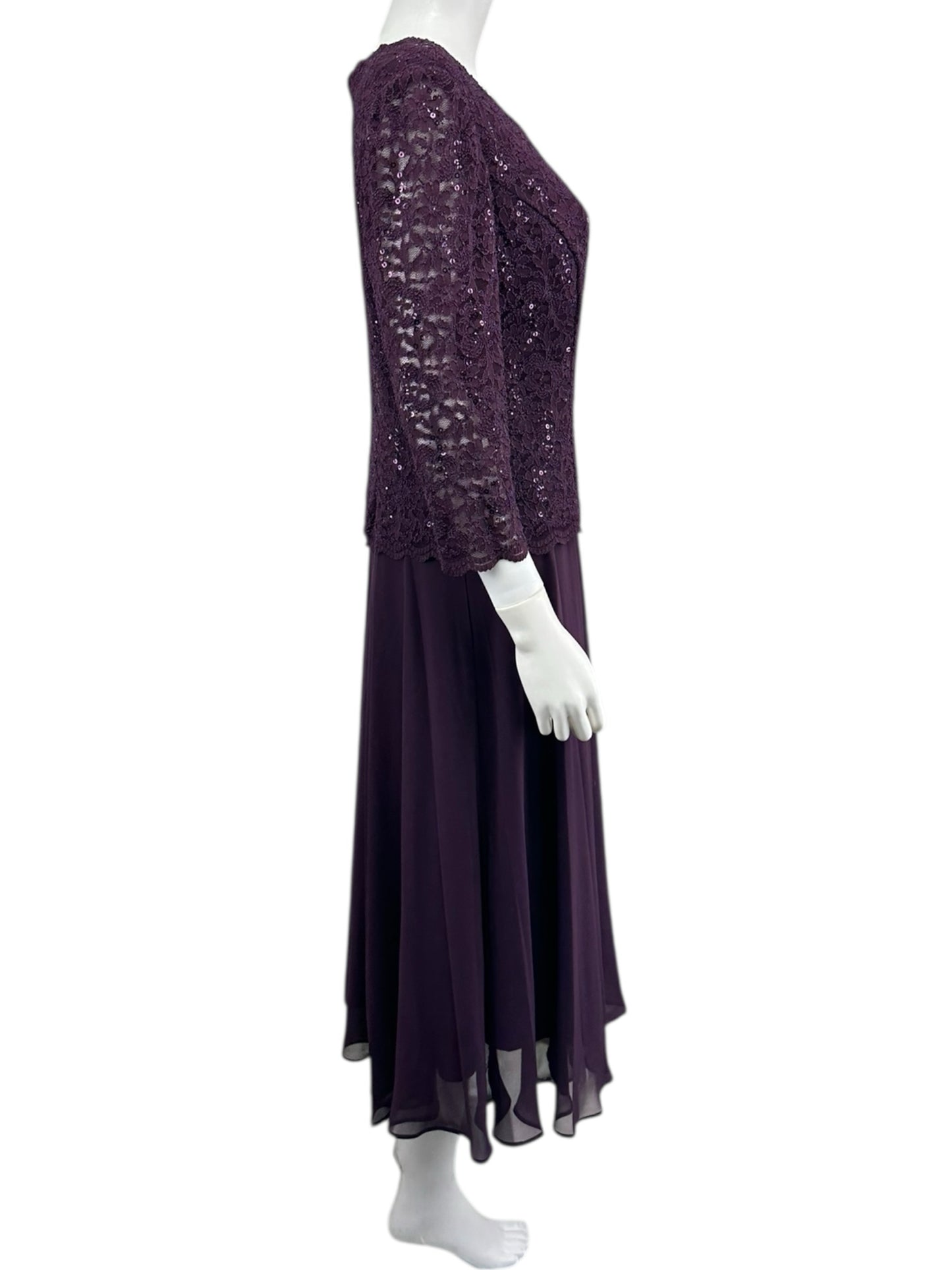 ALEX EVENINGS Size 14 BASE Dress- Formal