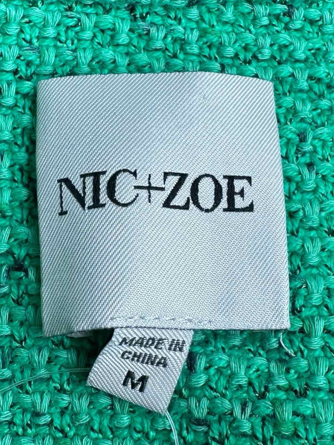 NIC & ZOE Green Tweed Jacket Size M