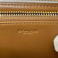 COACH Cream Leather Accordion Zip Wallet