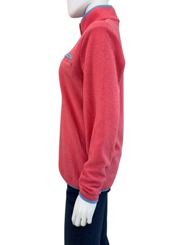 columbia Pink PFG Harborside Fleece Pullover Jacket Size M