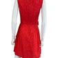 VINCE CAMUTO Red Floral Lace Dress Size 6