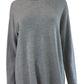 EILEEN FISHER Gray 100% Extra Fine Merino Wool Turtleneck Sweater Size XS