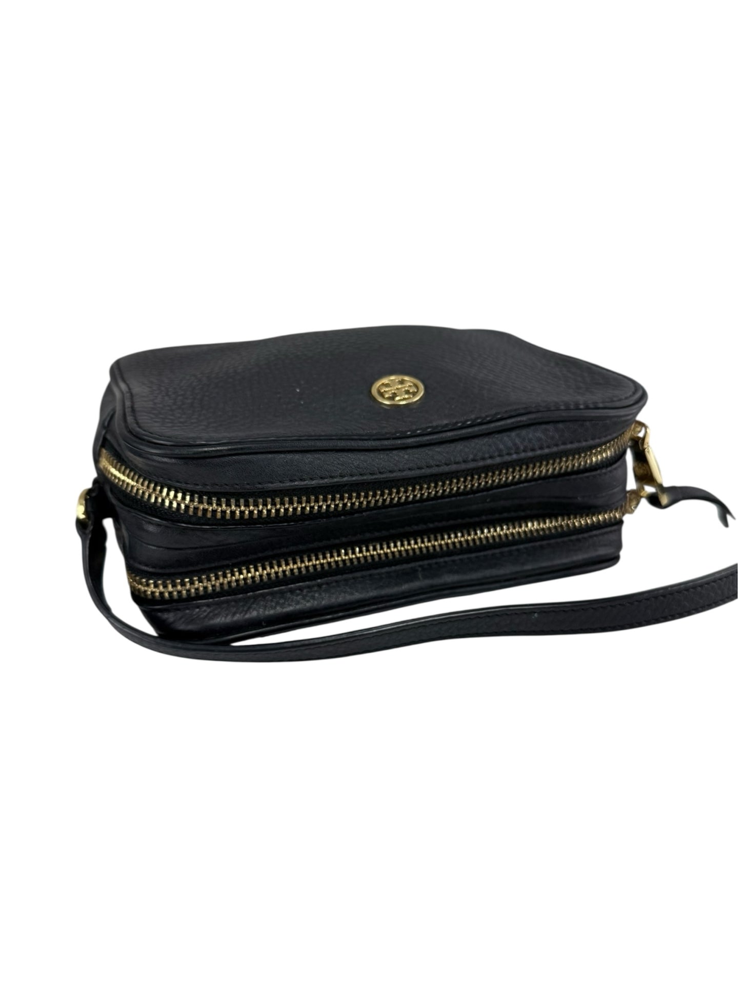 Tory Burch Black Robinson Double Zip Crossbody