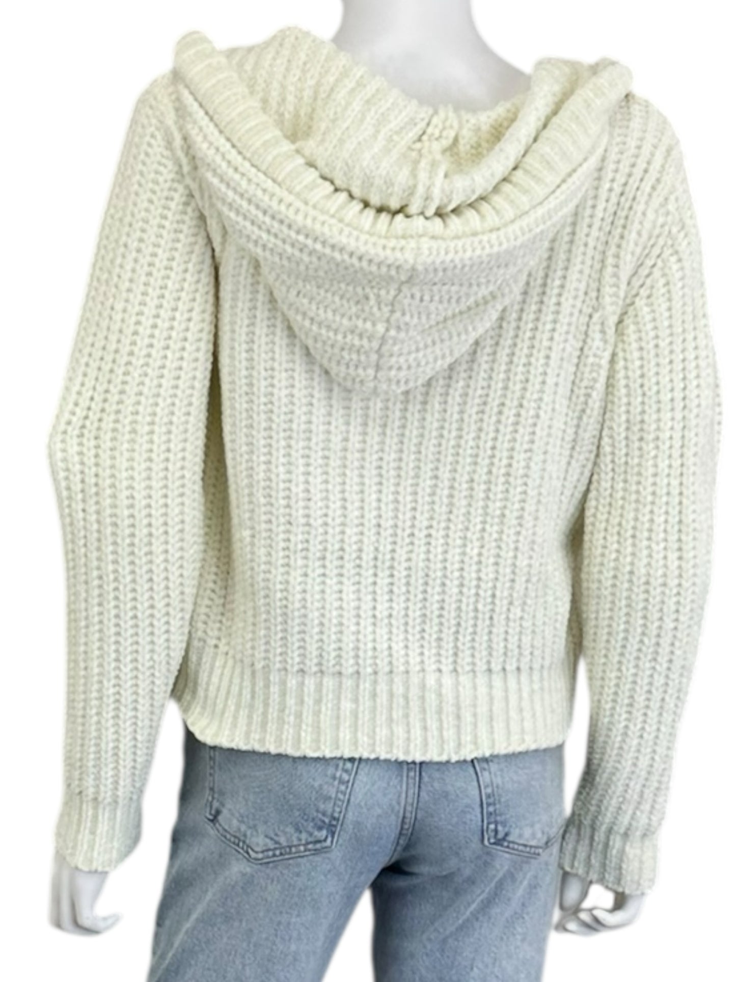 bella dahl Ivory Chenille Sweater Jacket Size S