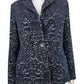 Cabi Navy Paisley Jacquard Blazer Size 6