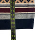 J. Crew Navy Jeweled Fair Isle Wool Sweater Size L