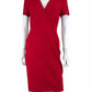 Calvin Klein NWT Red Knee Length Workwear Dress Size 4