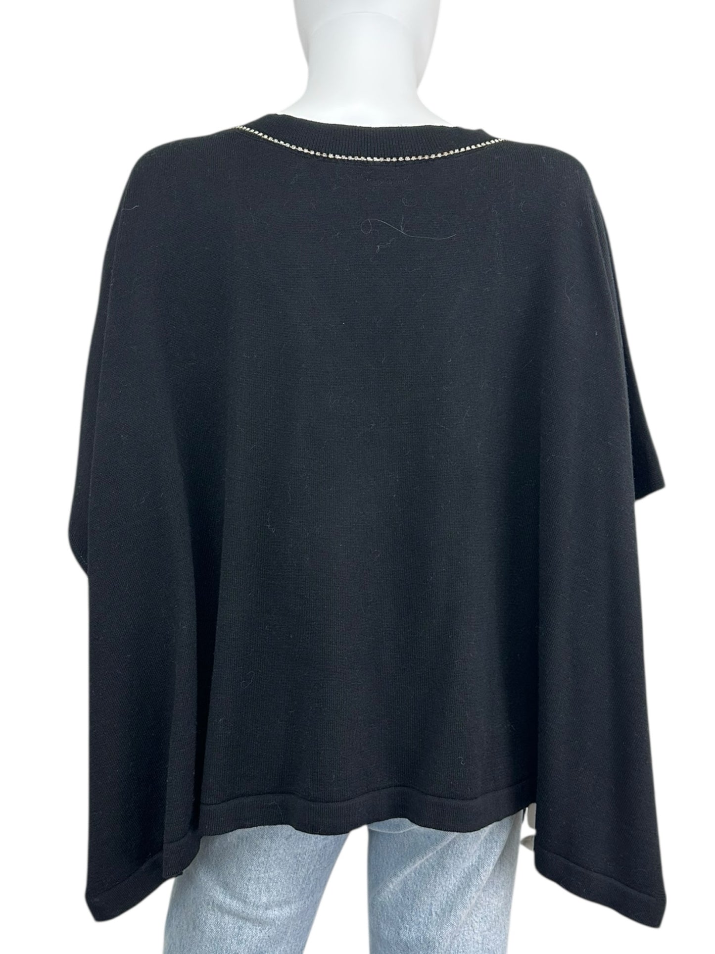 anna & ava Black Poncho/Shawl NWT Size O/S