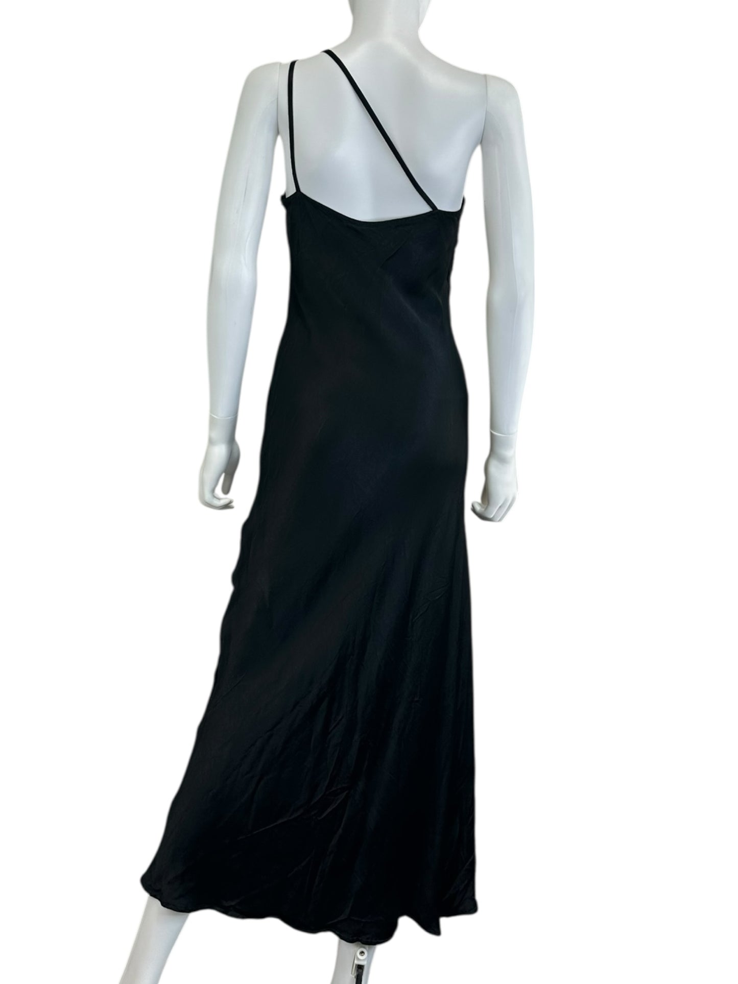 Bl^nk NWT Black Satan Slip Dress Size 6
