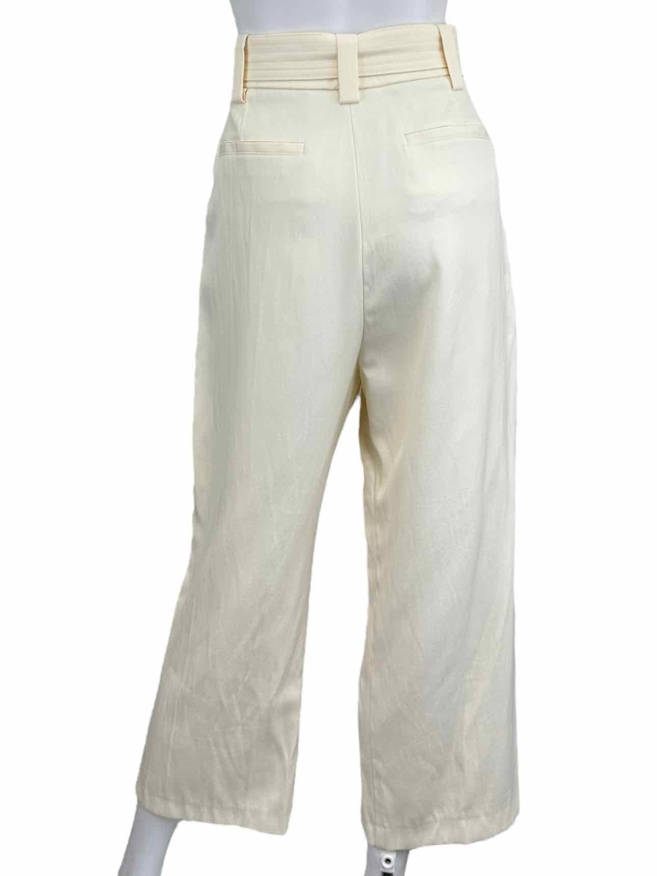 REISS Cream Cargo Belted Trouser Pants Size 10