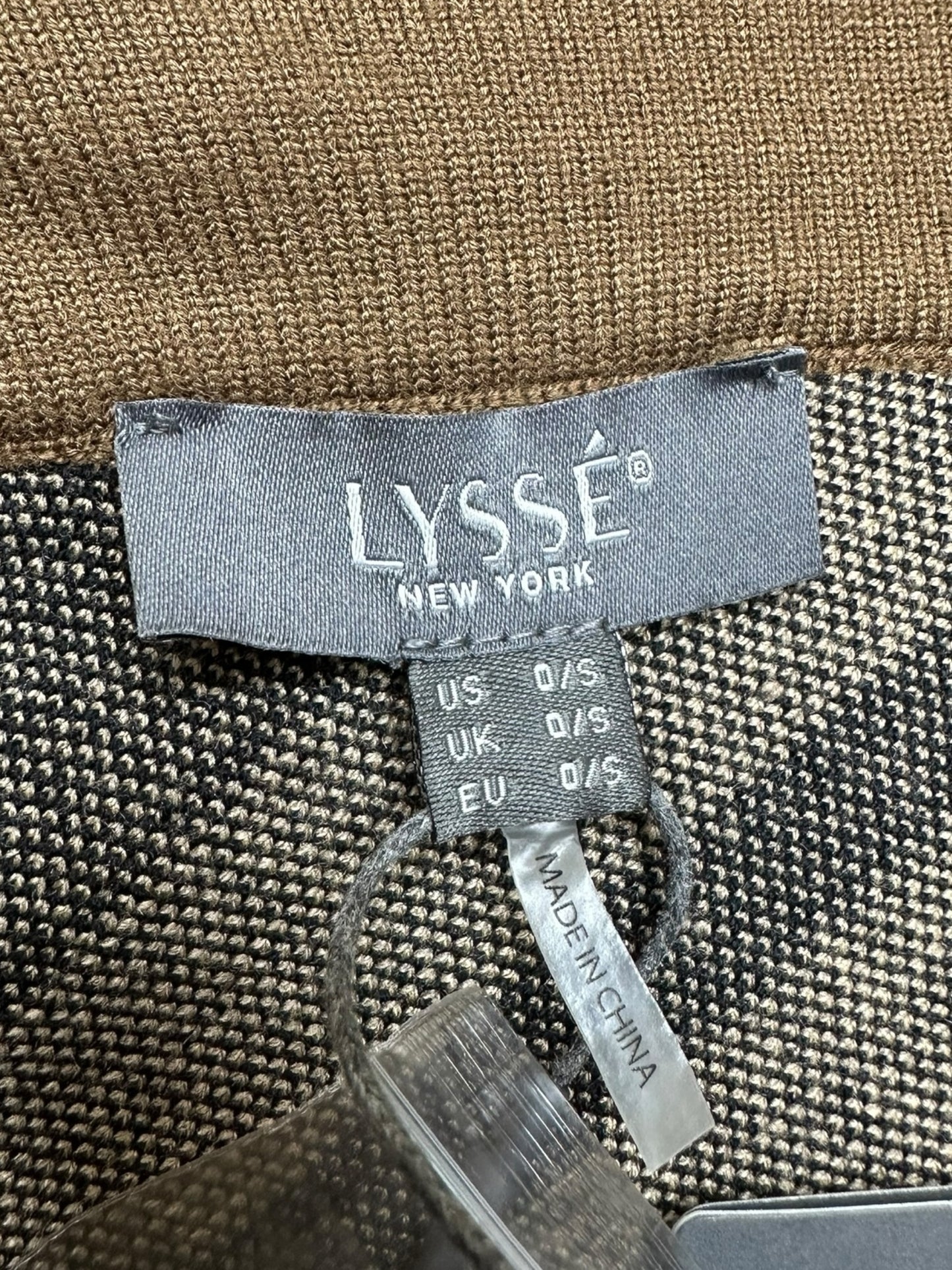 LYSSE' NWT Brown Plaid Poncho Size O/S