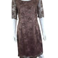 ANTONIO MELANI NWT Mauve Lace Cocktail Dress Size 10