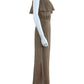 Michael Stars Brown 100% Cotton Gauze Maxi Dress Size S
