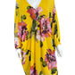 TRINA TURK Yellow Floral Shift Dress Size S