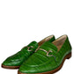 ANTONIO MELANI Green Croc Loafer Size 8.5