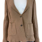 Piazza Sempione Brown Wool Blend Jacket Size 4