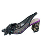 Betsy Johnson NWOT Black Rhinestone Dafney Pointed-Toe Slingback Pumps Size 7