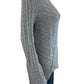 Evolution By Cyrus NWT Aneesa Gray Cable Knit Sweater Size S