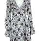 Free People Brown Paisley Mini Dress Size M
