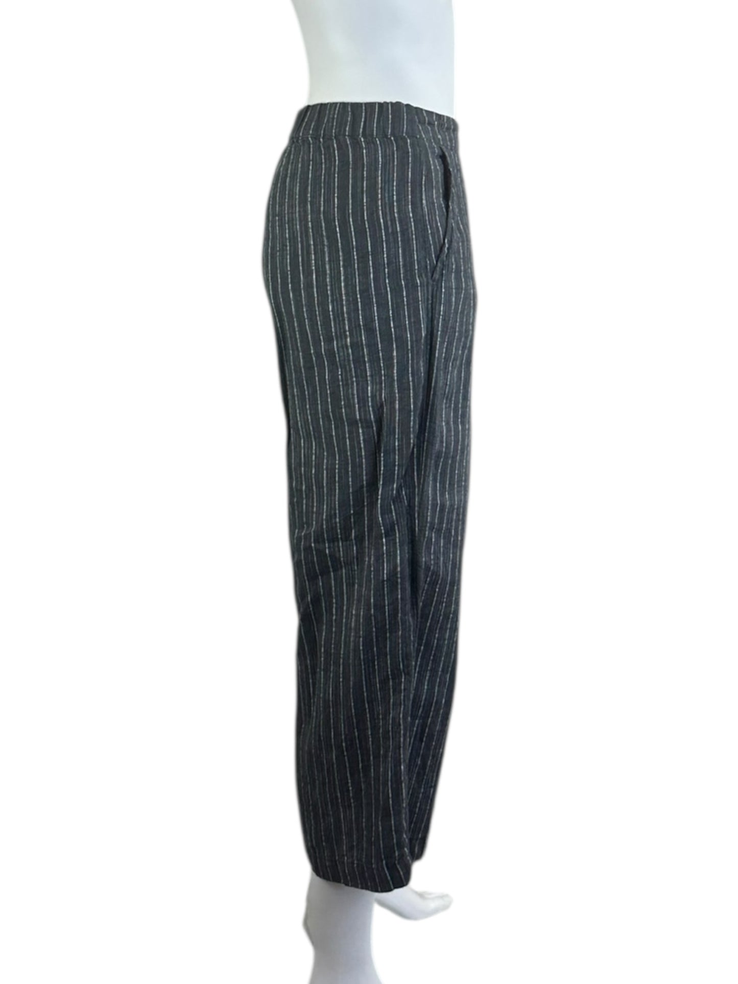 EILEEN FISHER Charcoal Gray Linen Pants Size PS