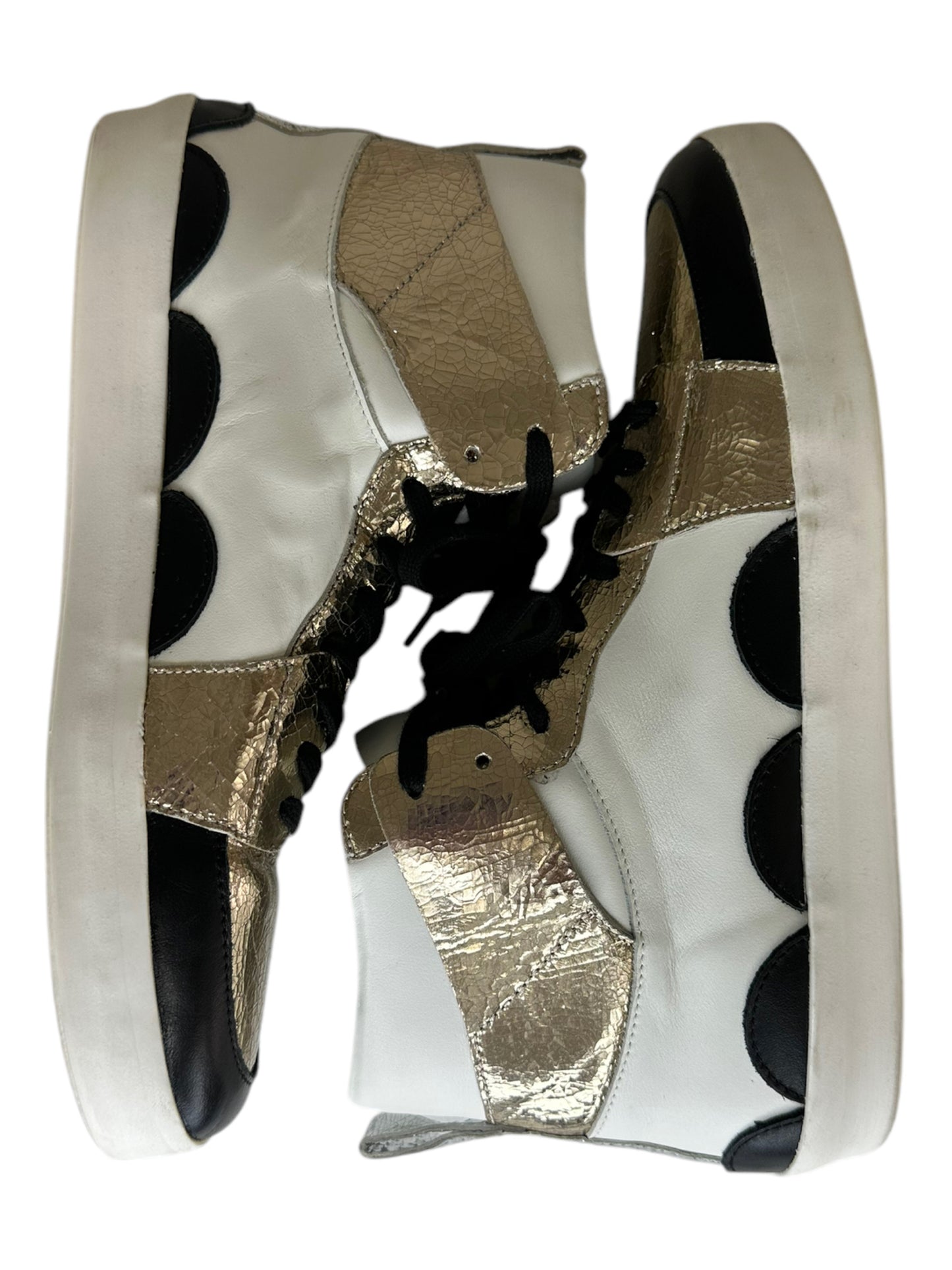 CYNTHIA ROWLEY Mixed Metallic High Top Sneaker Size 41