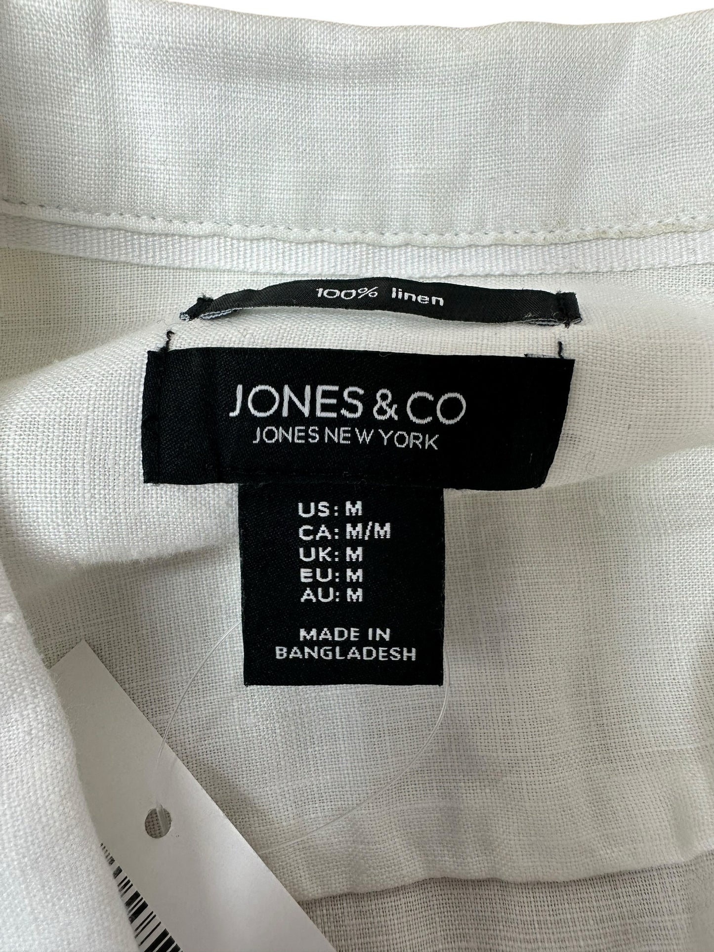 Jones & Co White Casual Jacket Size M