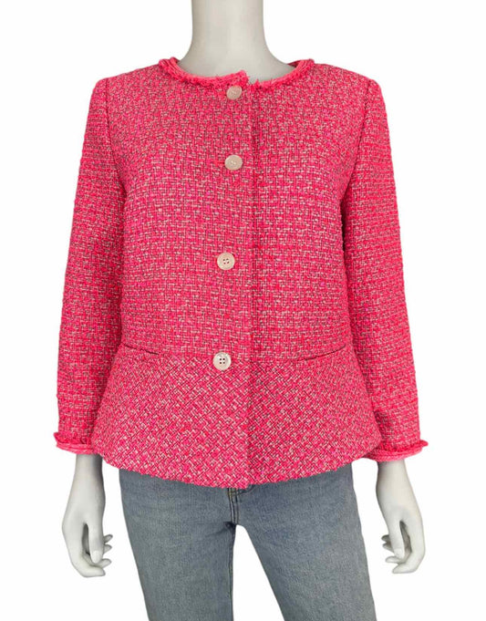 Talbots NWT Pink Tweed Jacket Size 10