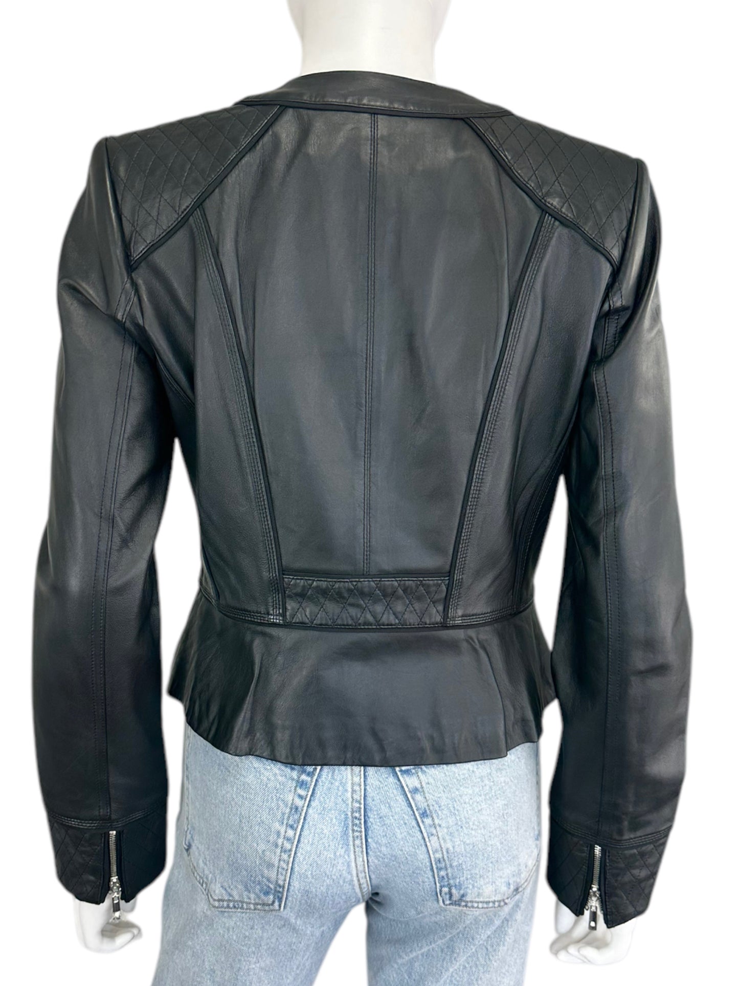 White House Black Market Leather Jacket Size S