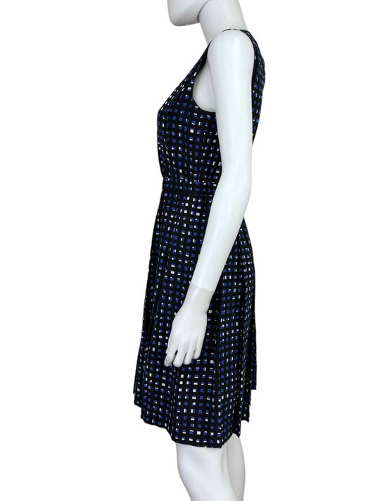 Kate Spade Blue Silk Print Dress Size 2