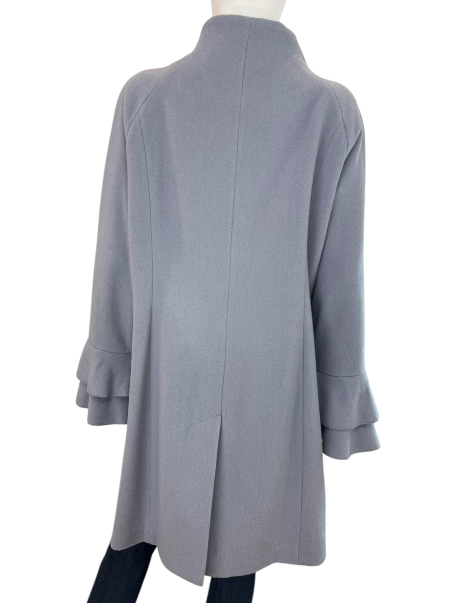 Trina TRINA TURK Gray Wool Coat Size 14