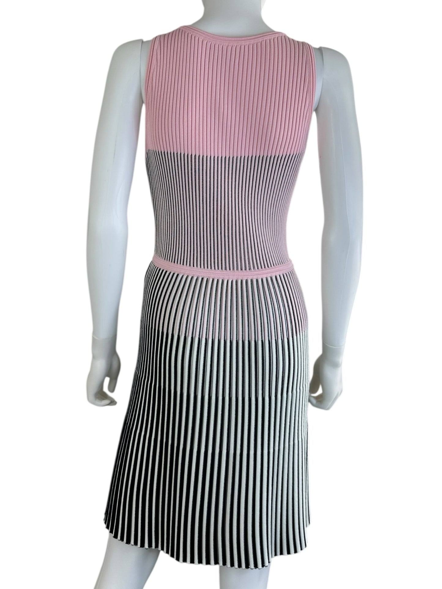 MILLY Striped Knit Midi Dress Size S