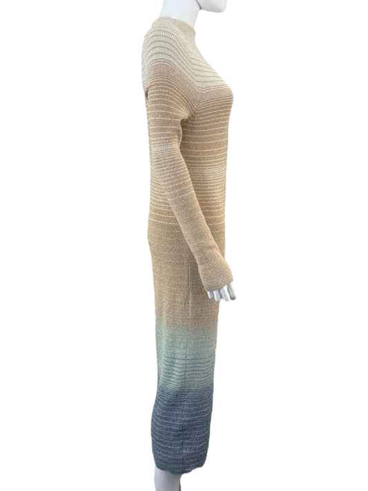 Ann Taylor Striped Ombre Sweater Dress Size S