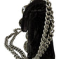 KURT GEIGER NWT Black Velvet Mini Kensington Crossbody Purse