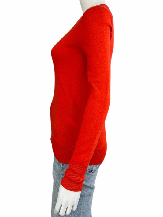 Everlane 100% Cashmere Orange Sweater Size XS