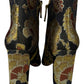 Aquazzura NWT Brookly Oriental Rose Brocade Booties Size 38