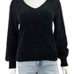 Tommy Bahama Black Chenille Sweater Size XS