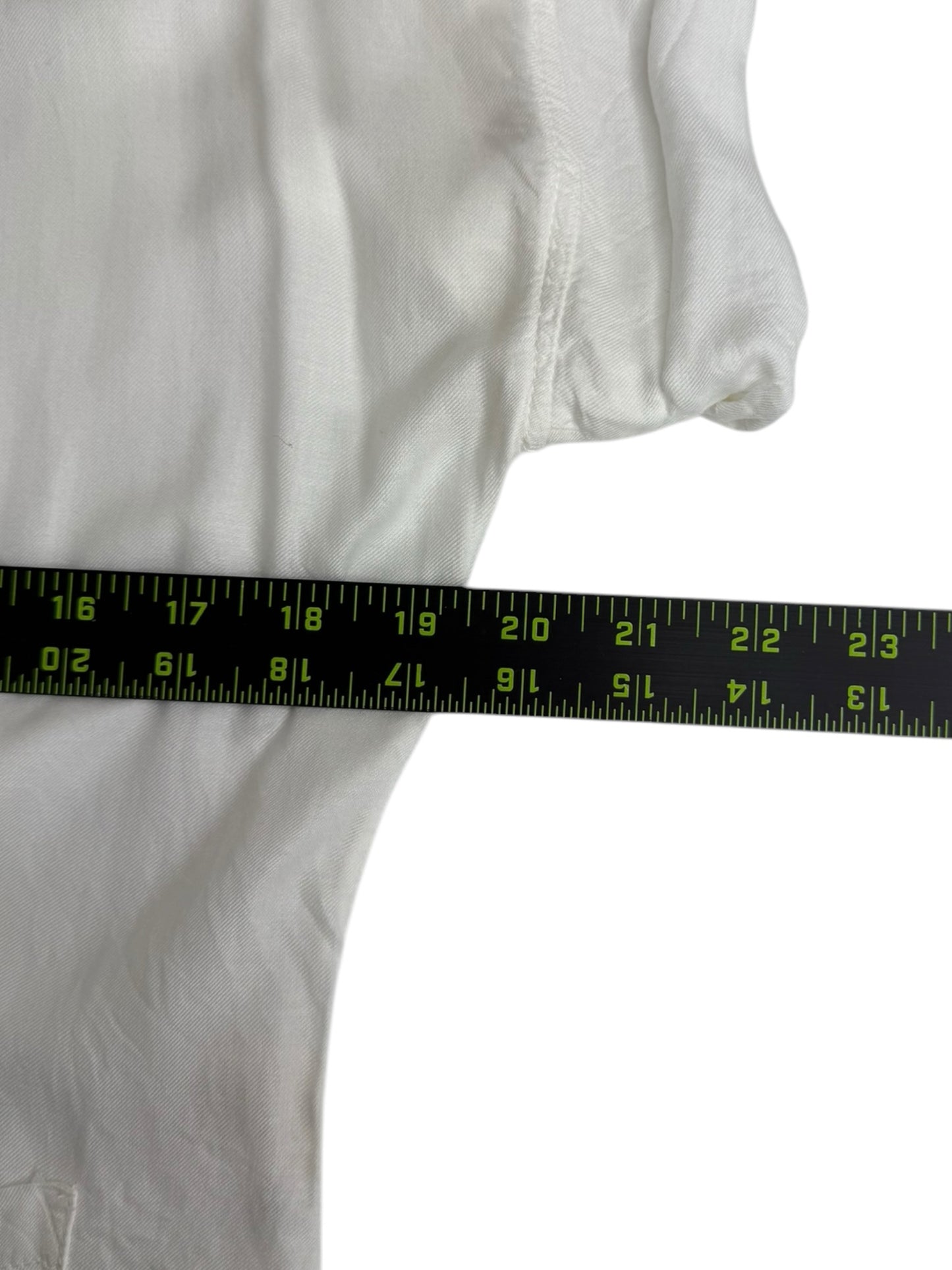 bella dahl White Splitneck Blouse Size XS